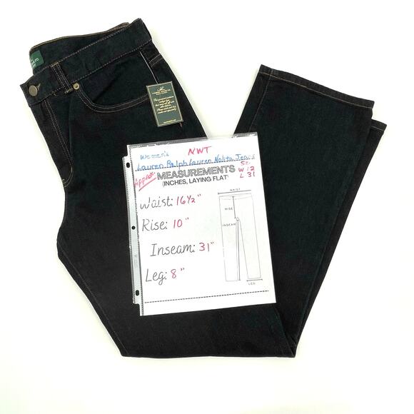 Lauren Ralph Lauren Nolita Women's Jeans, NWT, Modern Slim, Size 12, L31 - Picture 13 of 13